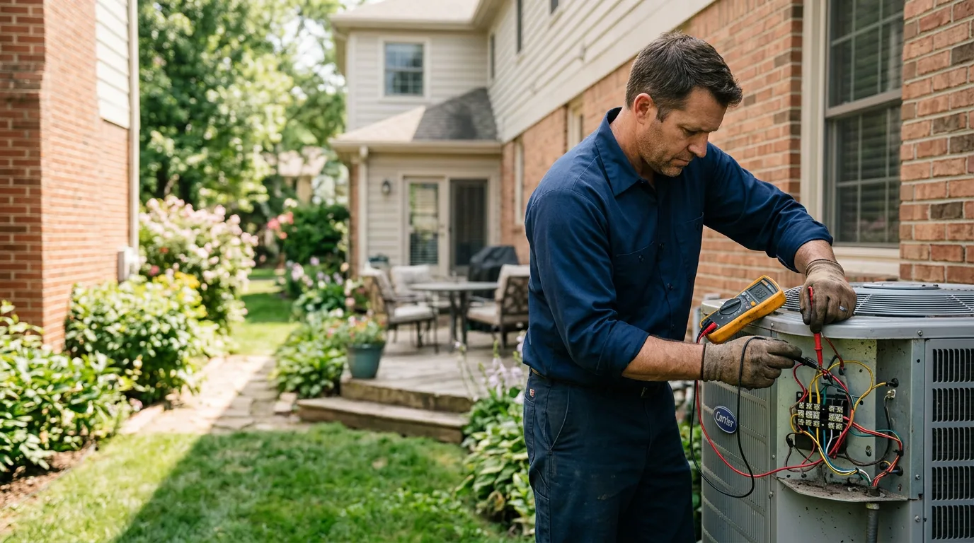 HVAC technician working near Loraine, TX